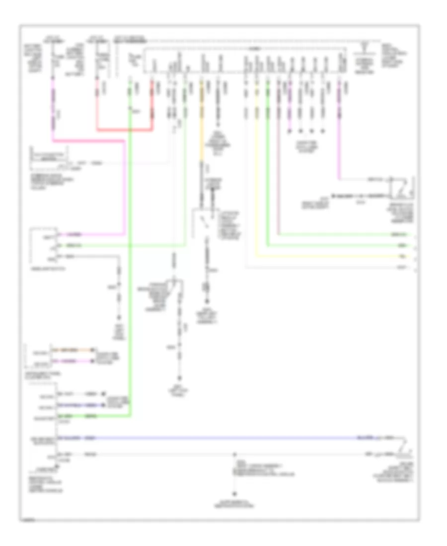 Warning Systems Wiring Diagram Electric 1 of 2 for Ford Focus Electric 2014