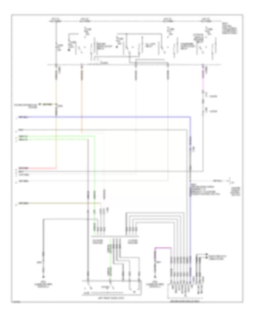 Forced Entry Wiring Diagram, Except Electric without Intelligent Access (3 of 3) for Ford Focus Electric 2014