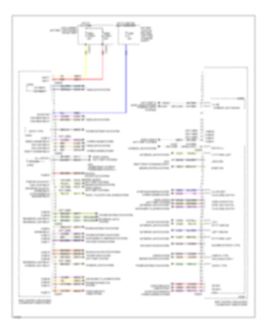 Body Control Modules Wiring Diagram, Except Electric (1 of 2) for Ford Focus Electric 2014