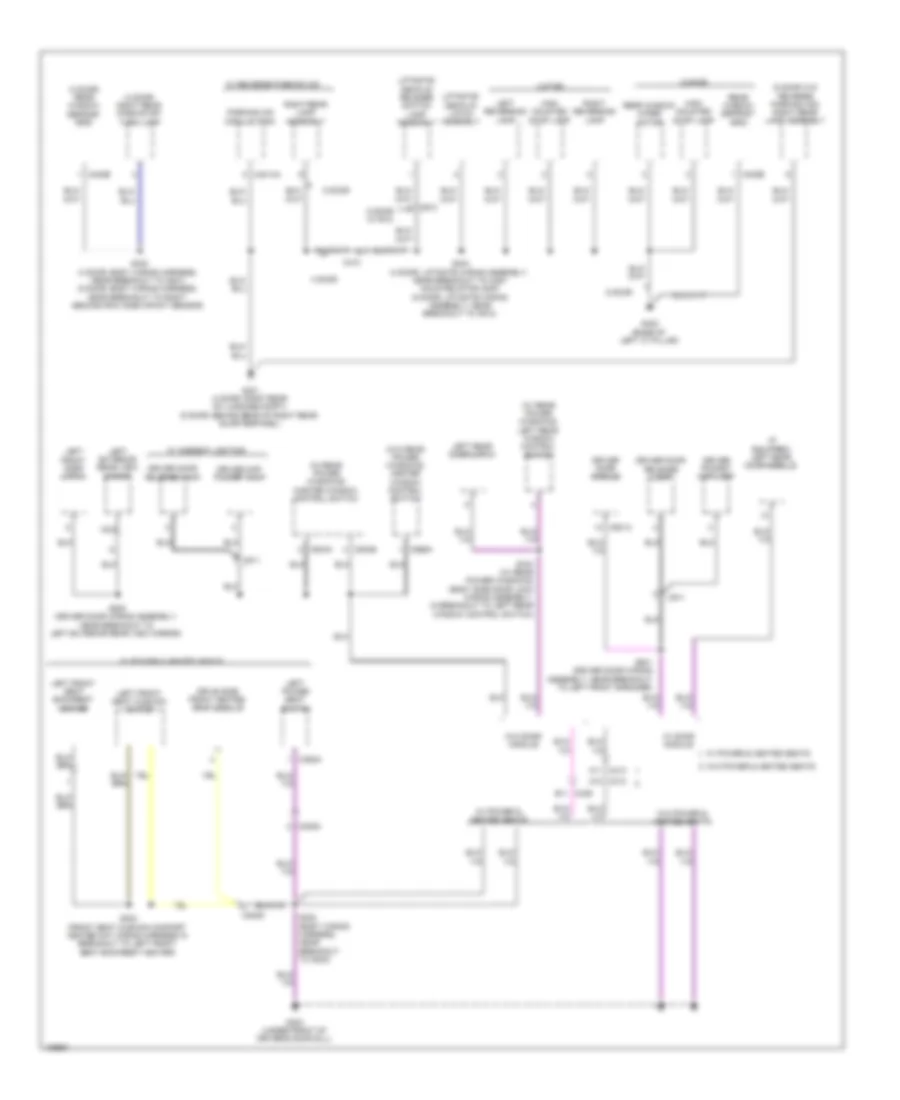 Ground Distribution Wiring Diagram Except Electric 4 of 4 for Ford Focus Electric 2014