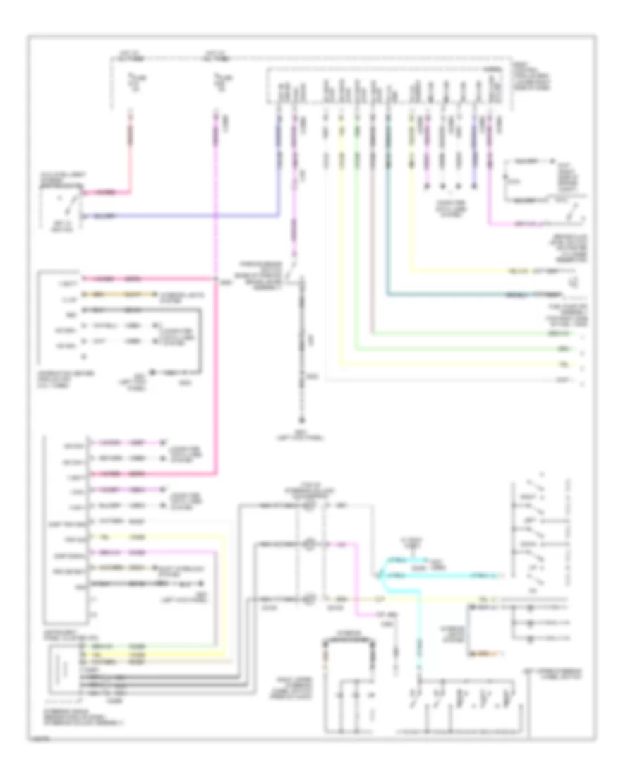 Instrument Cluster Wiring Diagram Except Electric 1 of 2 for Ford Focus Electric 2014
