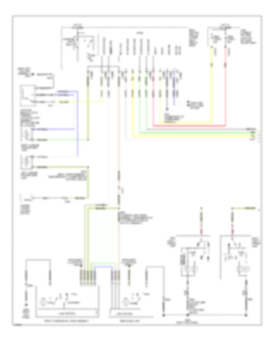 Courtesy Lamps Wiring Diagram Electric 1 of 2 for Ford Focus Electric 2014