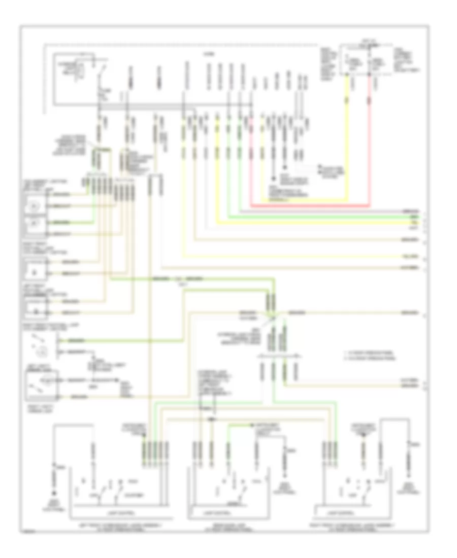 Courtesy Lamps Wiring Diagram, Except Electric (1 of 3) for Ford Focus Electric 2014
