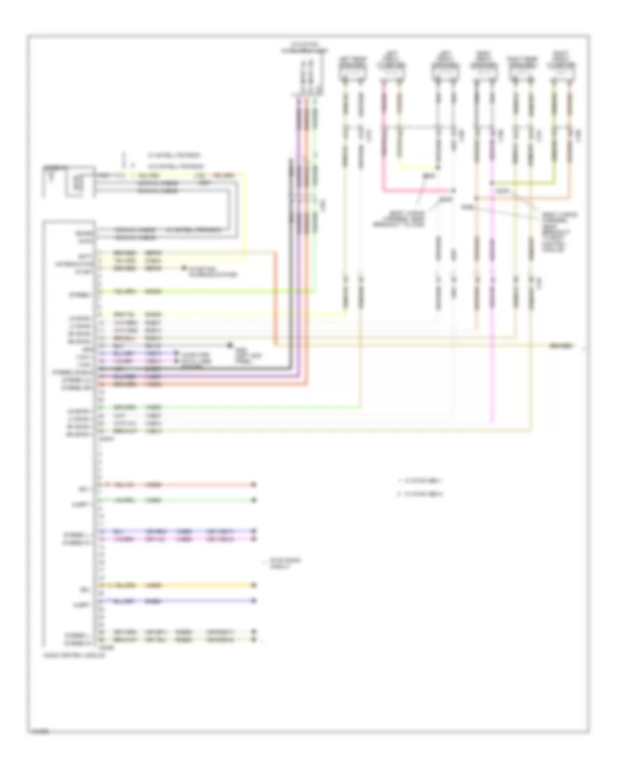Navigation Wiring Diagram, Except Electric without Sony (1 of 2) for Ford Focus Electric 2014