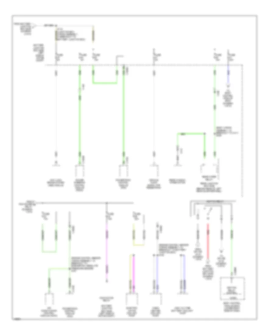 Power Distribution Wiring Diagram, Electric (2 of 6) for Ford Focus Electric 2014