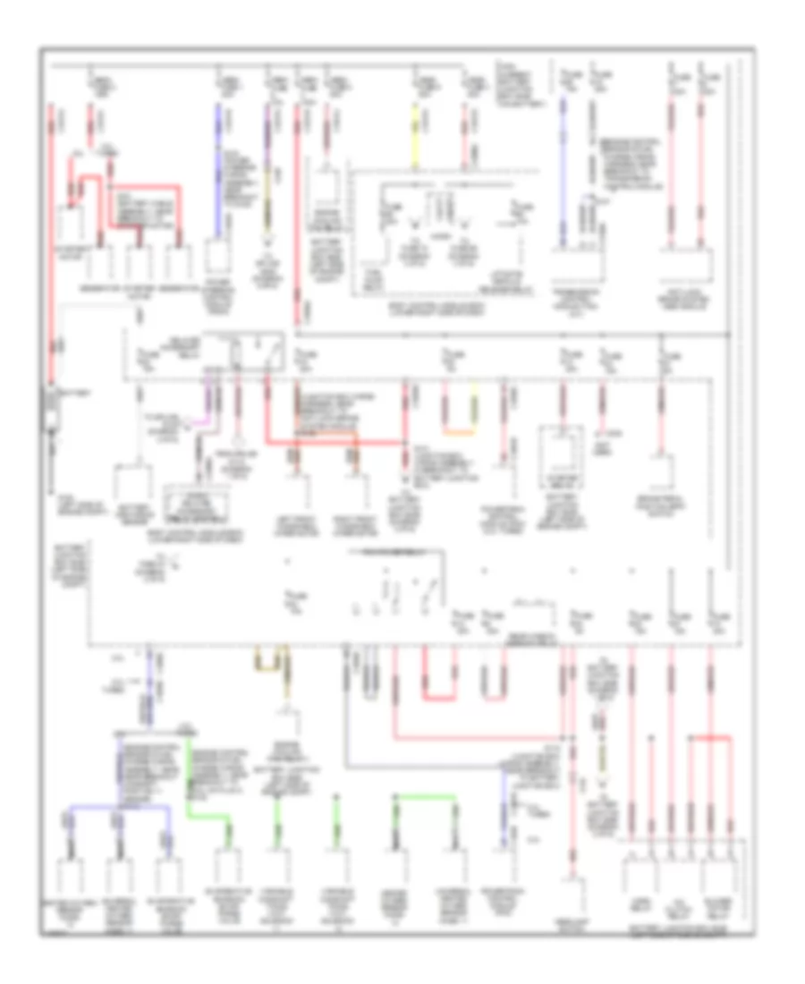 Power Distribution Wiring Diagram Except Electric 1 of 6 for Ford Focus Electric 2014