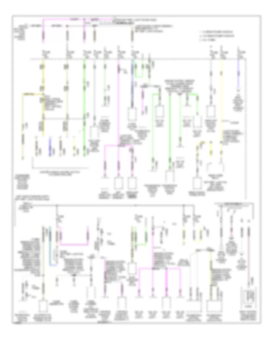 Power Distribution Wiring Diagram Except Electric 2 of 6 for Ford Focus Electric 2014