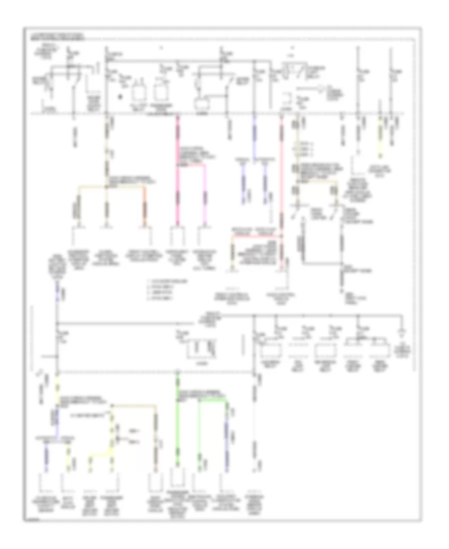 Power Distribution Wiring Diagram Except Electric 3 of 6 for Ford Focus Electric 2014