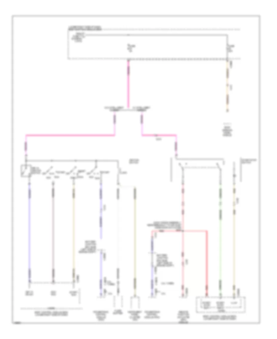 Power Distribution Wiring Diagram Except Electric 5 of 6 for Ford Focus Electric 2014