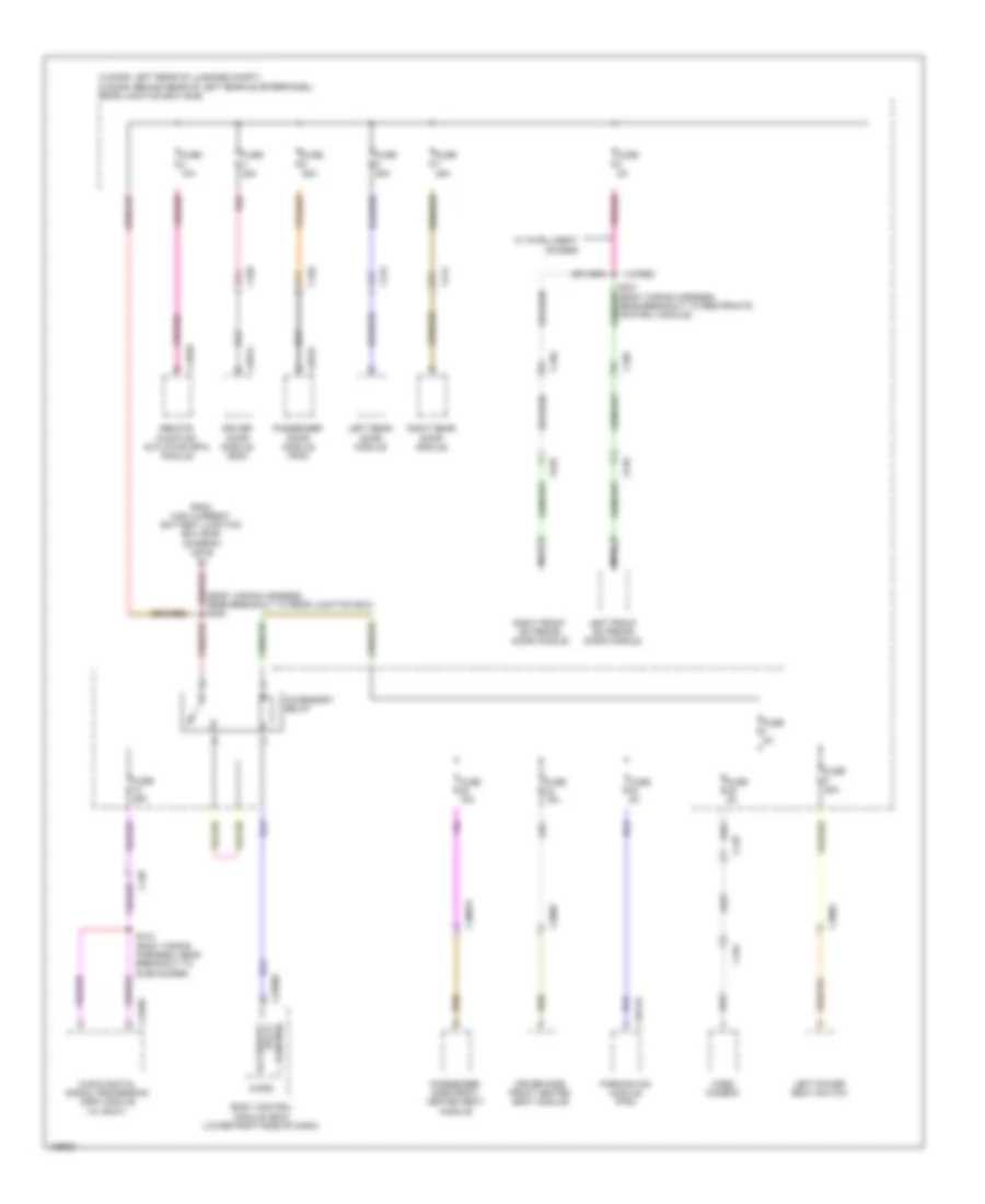 Power Distribution Wiring Diagram, Except Electric (6 of 6) for Ford Focus Electric 2014
