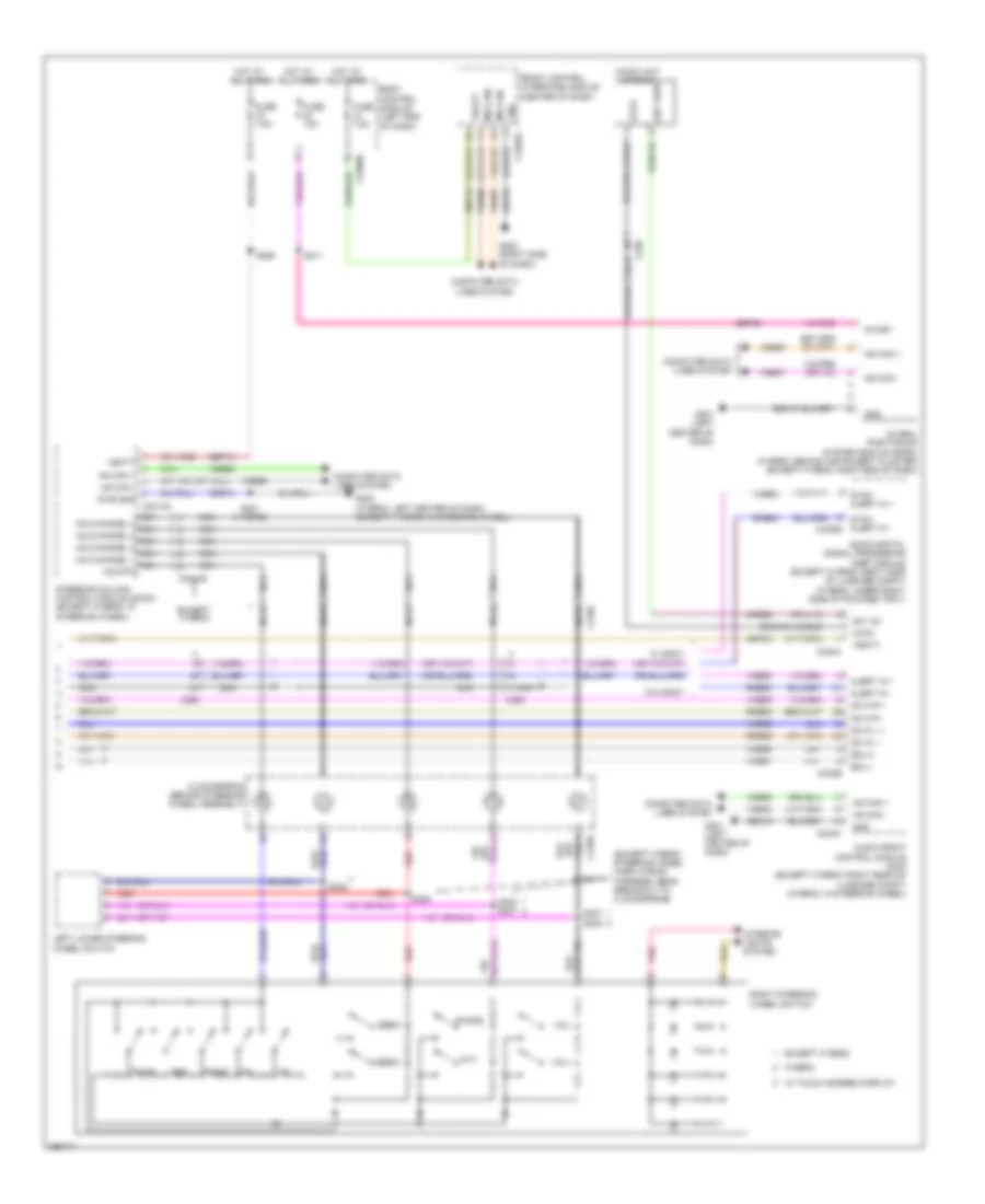 SYNC Radio Wiring Diagram (2 of 2) for Ford Fusion S 2013