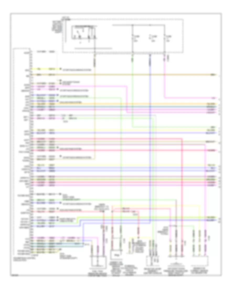 2.5L, Engine Performance Wiring Diagram (1 of 5) for Ford Fusion S 2013