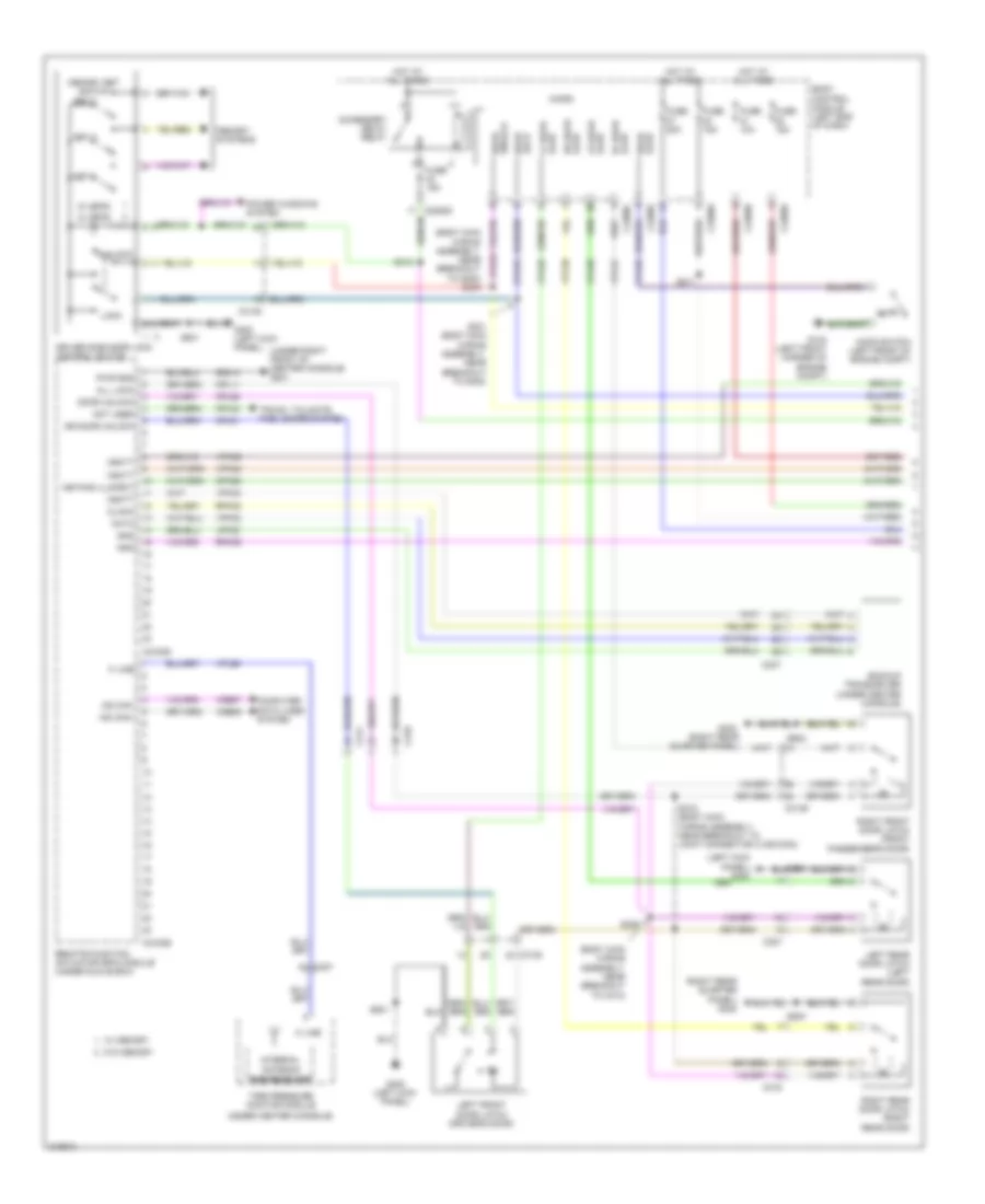 Forced Entry Wiring Diagram with Intelligent Access 1 of 2 for Ford Explorer Limited 2011