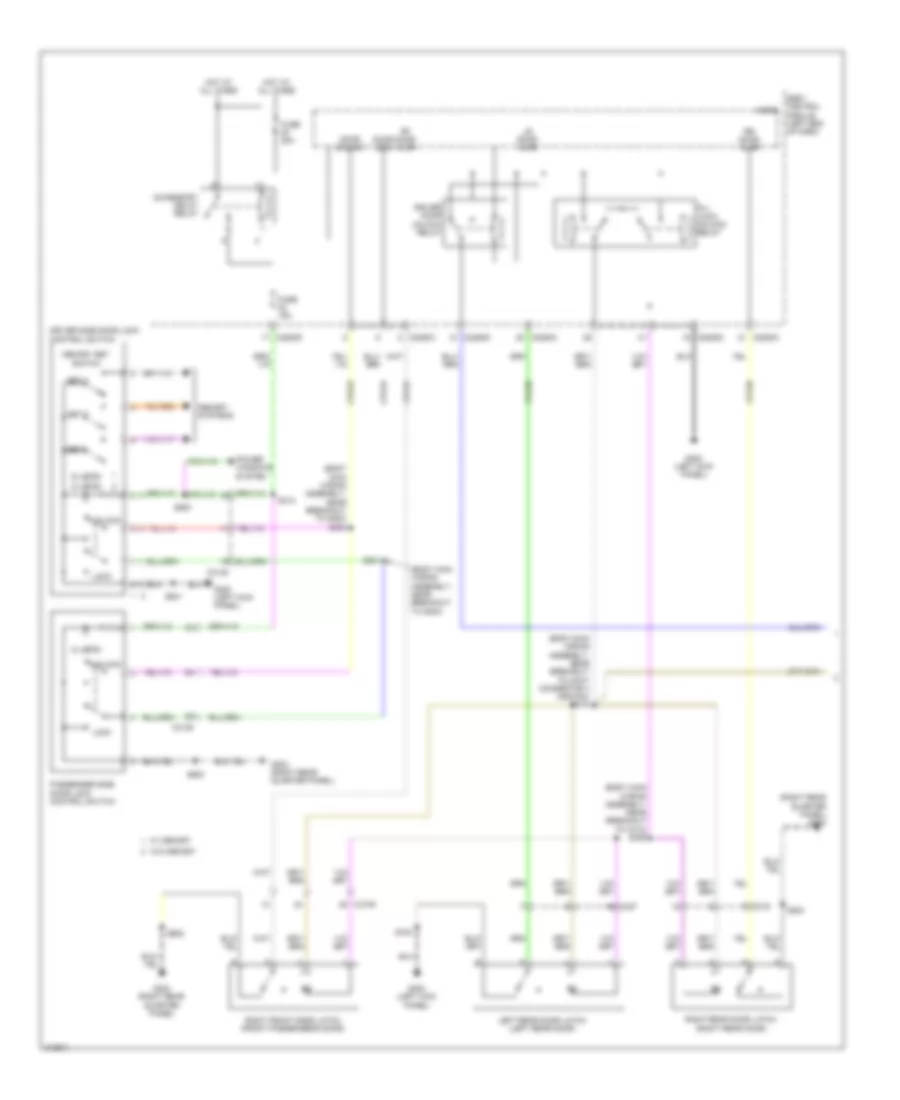 Forced Entry Wiring Diagram, without Intelligent Access (1 of 2) for Ford Explorer Limited 2011