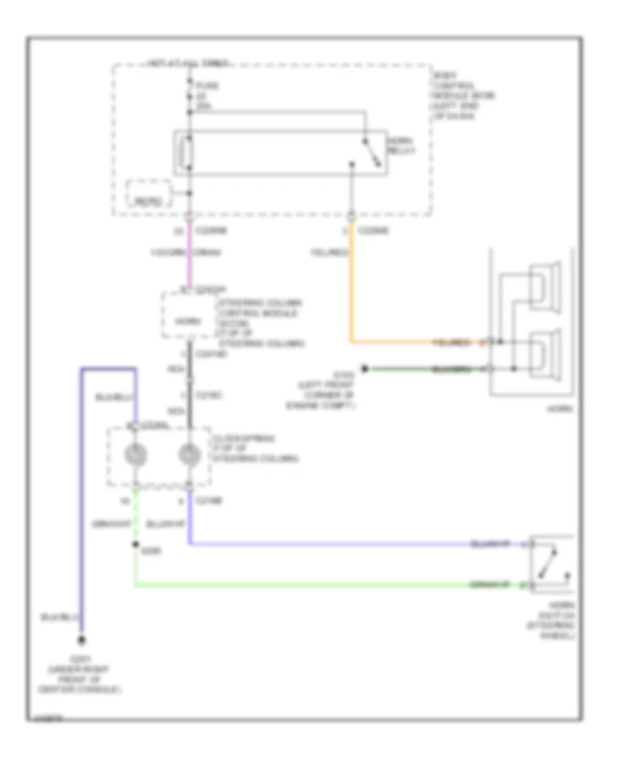 Horn Wiring Diagram for Ford Explorer Limited 2011