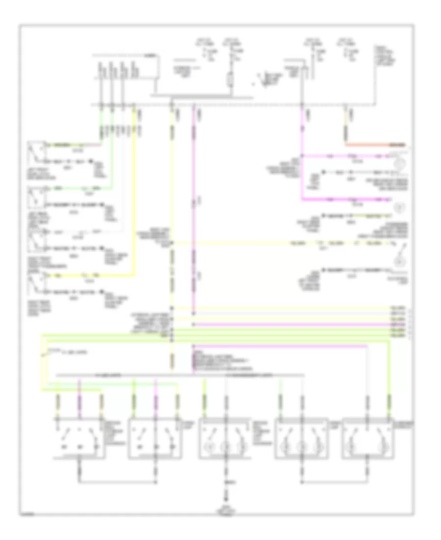Courtesy Lamps Wiring Diagram 1 of 2 for Ford Explorer Limited 2011