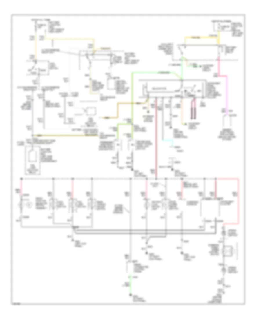 Instrument Illumination Wiring Diagram Early Production for Ford Explorer Sport Trac 2002