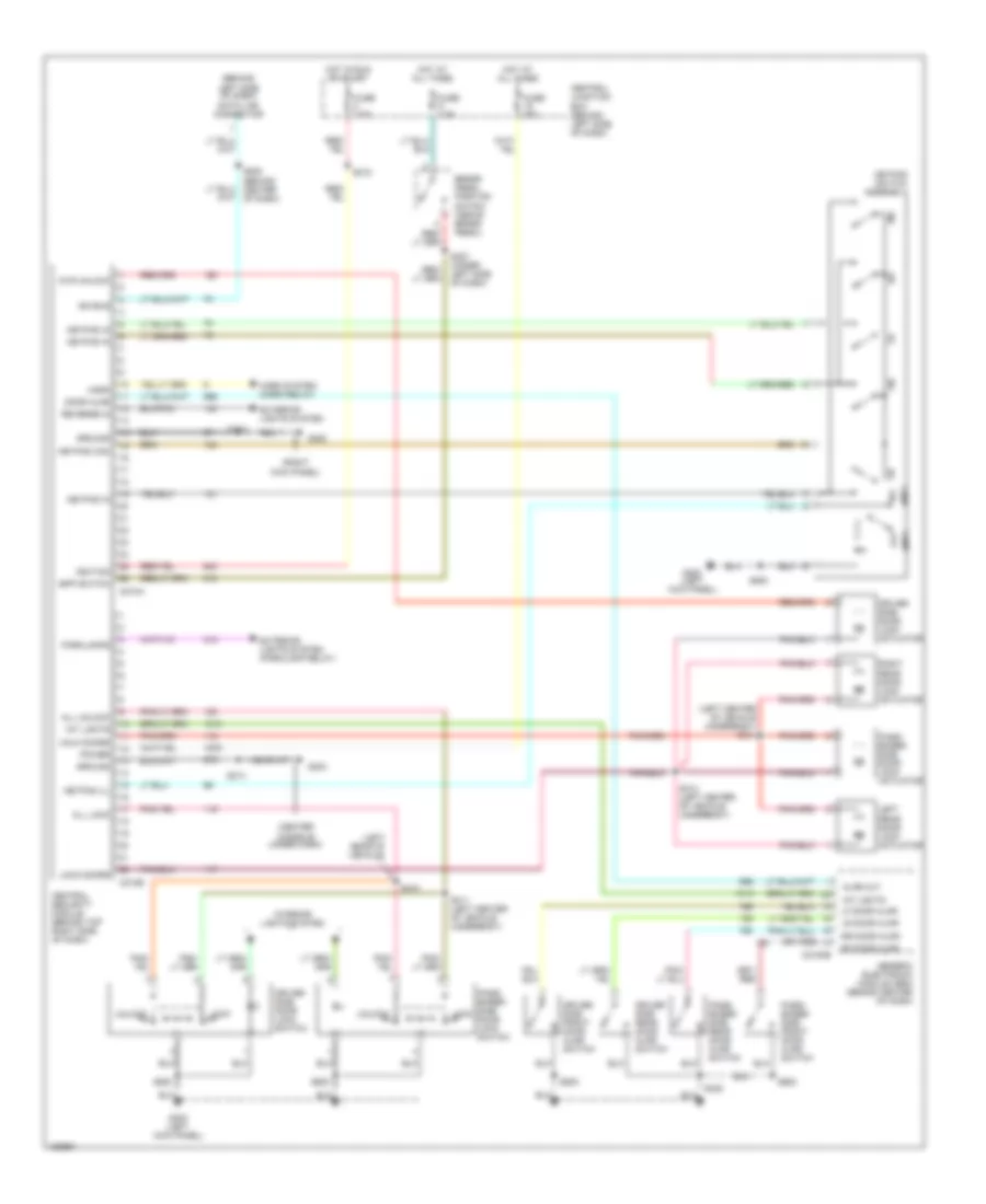 Keyless Entry Wiring Diagram, Late Production for Ford Explorer Sport Trac 2002