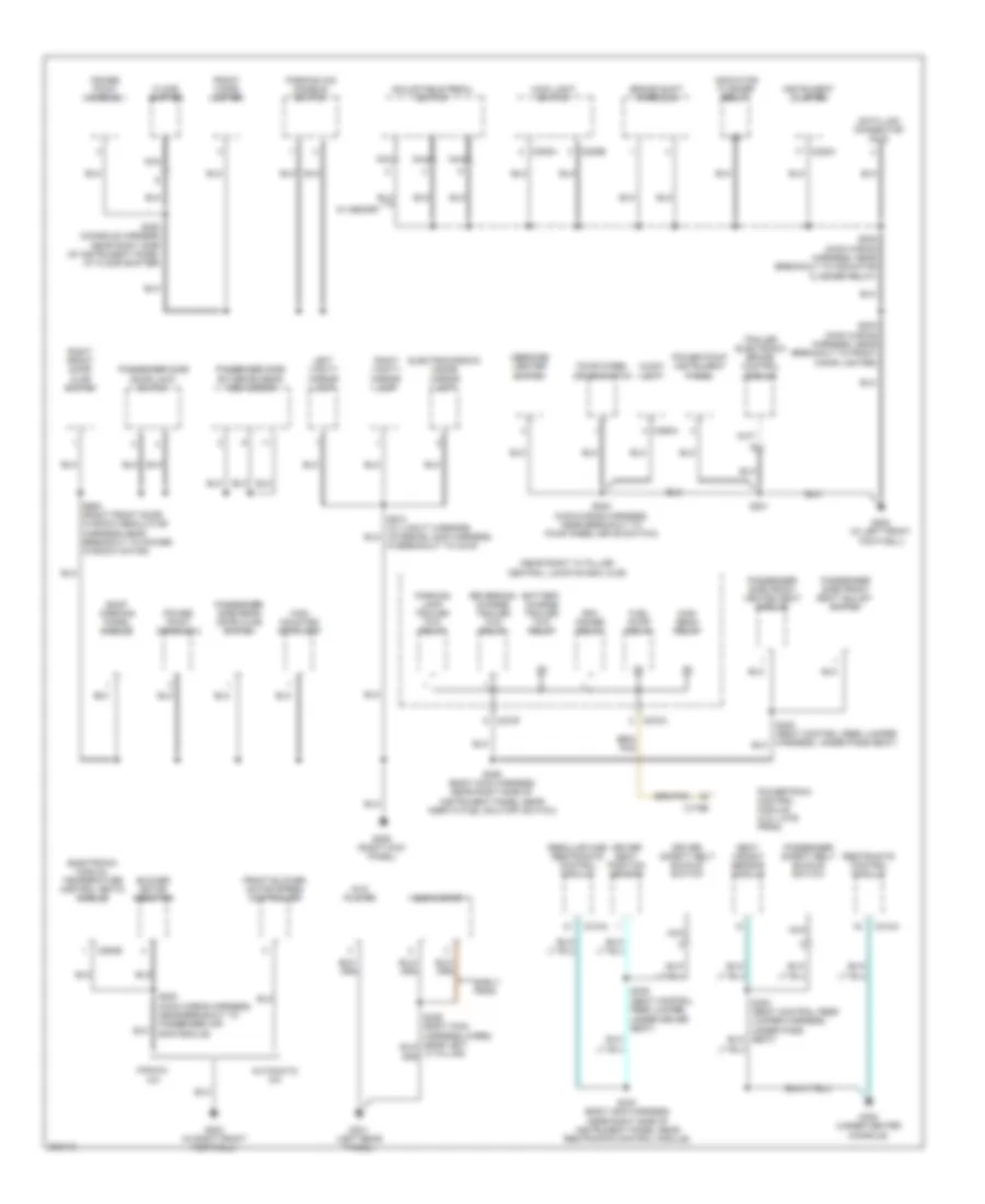 Ground Distribution Wiring Diagram 2 of 3 for Ford Pickup F150 2005