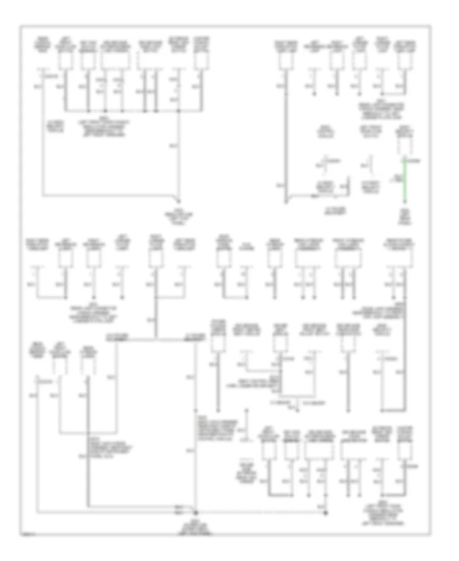 Ground Distribution Wiring Diagram (3 of 3) for Ford Pickup F150 2005
