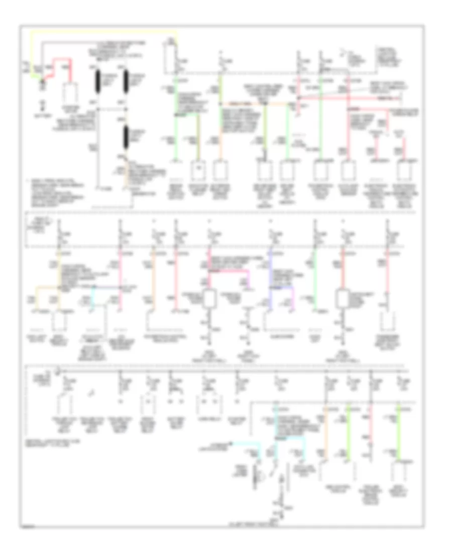 Power Distribution Wiring Diagram 1 of 3 for Ford Pickup F150 2005