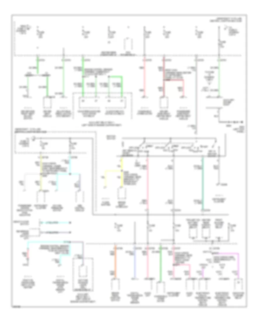 Power Distribution Wiring Diagram 2 of 3 for Ford Pickup F150 2005