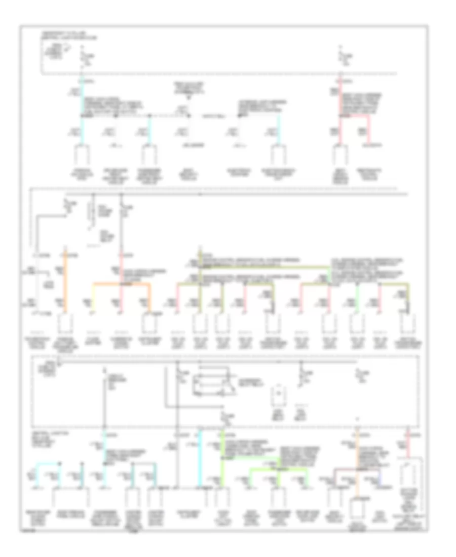 Power Distribution Wiring Diagram 3 of 3 for Ford Pickup F150 2005