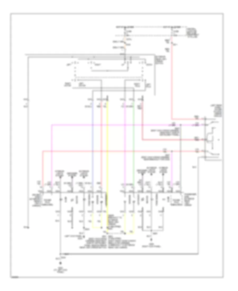 Power Mirror Wiring Diagram for Ford Pickup F150 2005