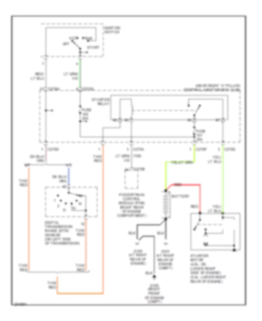 Starting Wiring Diagram for Ford Pickup F150 2005
