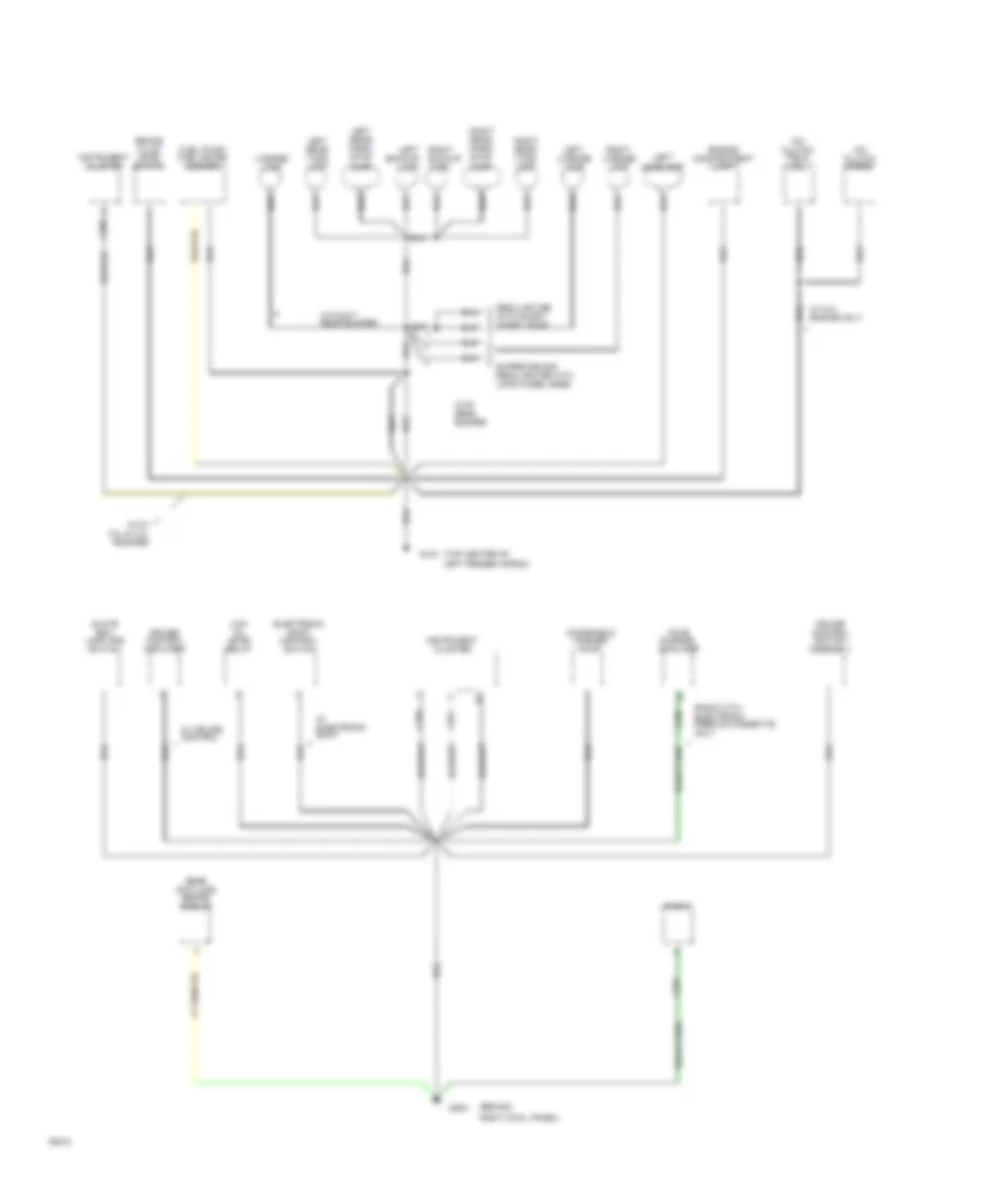 Ground Distribution Wiring Diagram 2 of 2 for Ford Ranger 1994
