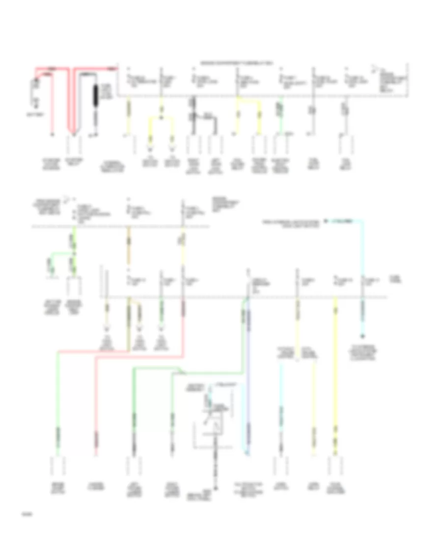 Power Distribution Wiring Diagram 1 of 3 for Ford Ranger 1994