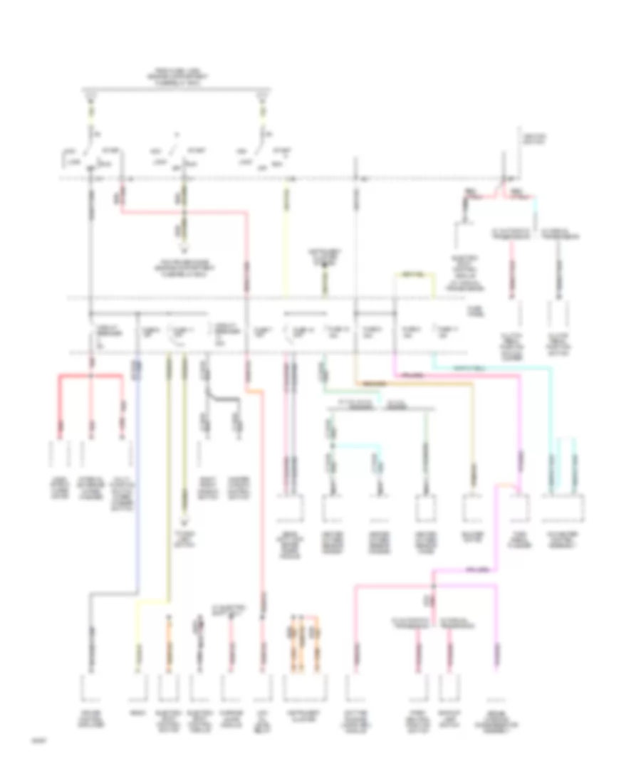 Power Distribution Wiring Diagram 2 of 3 for Ford Ranger 1994