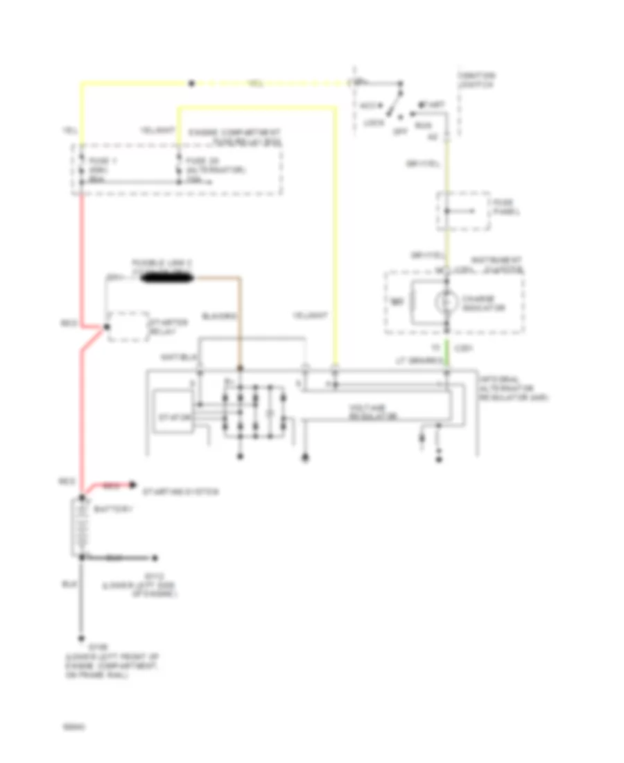 Charging Wiring Diagram for Ford Ranger 1994