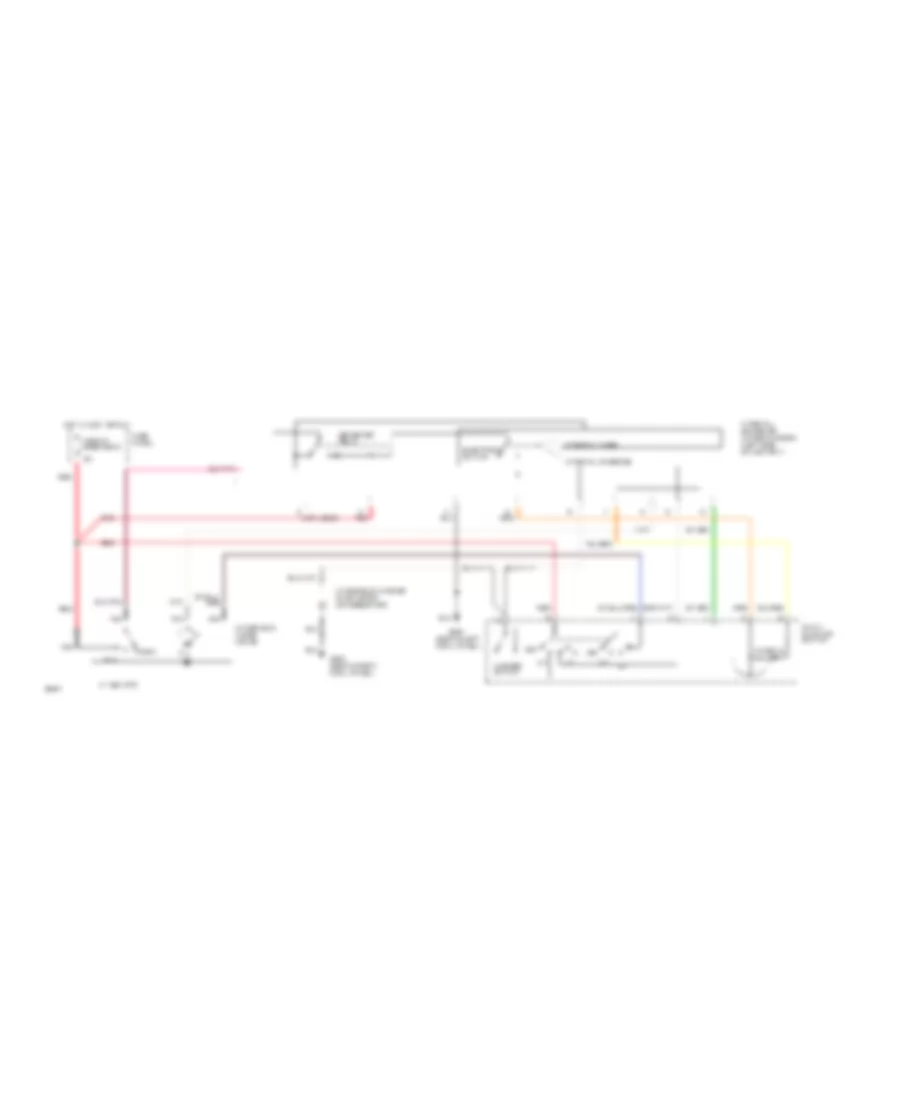 Электросхема стеклоочистителя, дворников и омывателя для Ford Ranger 1994