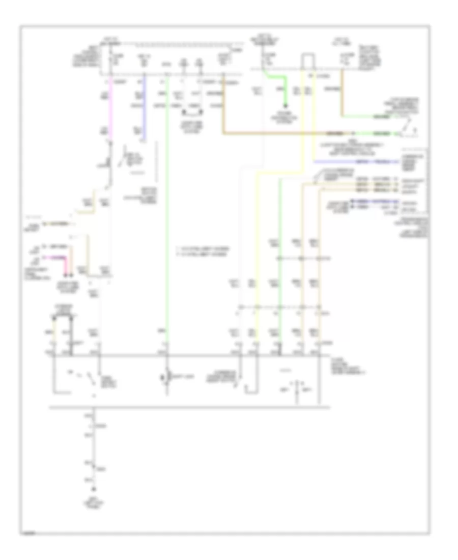Shift Interlock Wiring Diagram, Except Electric for Ford Focus S 2014