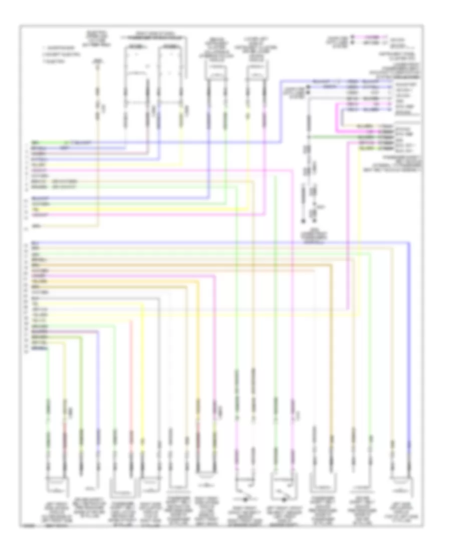 Supplemental Restraints Wiring Diagram 2 of 2 for Ford Focus S 2014