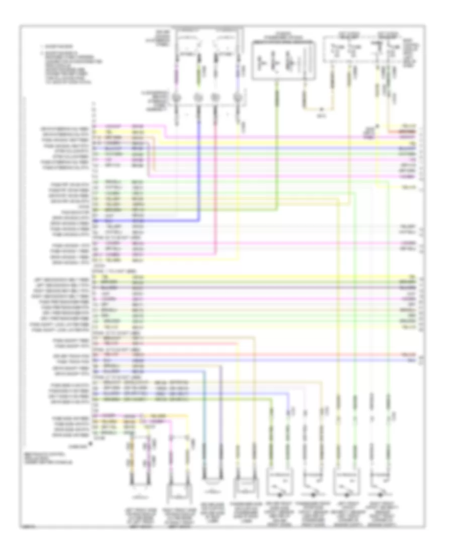 Supplemental Restraints Wiring Diagram, Hybrid (1 of 3) for Ford Fusion SE 2013