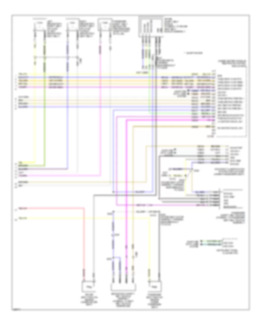 Supplemental Restraints Wiring Diagram, Hybrid (3 of 3) for Ford Fusion SE 2013