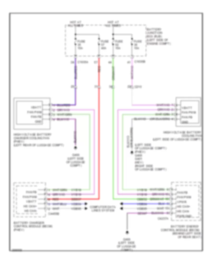 Hybrid Cooling Fan Wiring Diagram, Hybrid for Ford Fusion SE 2013