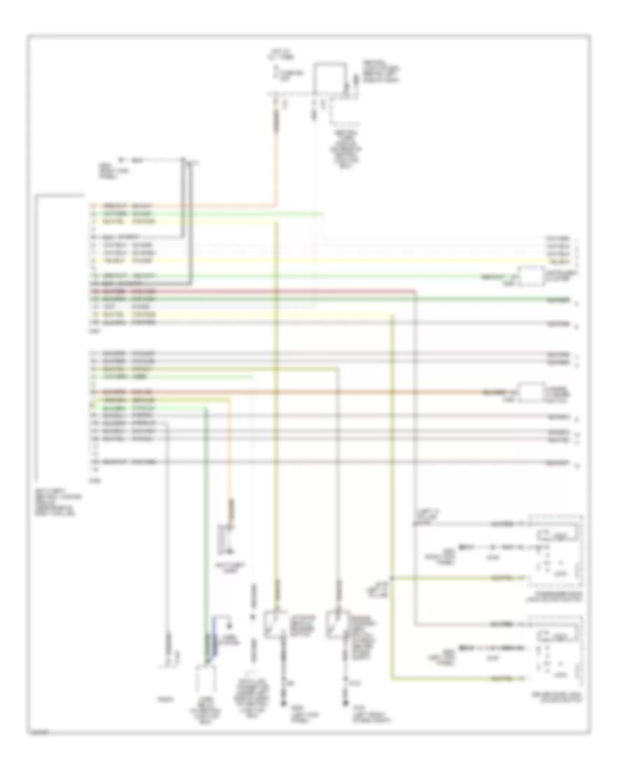Forced Entry Wiring Diagram 1 of 2 for Ford Focus LX 2000