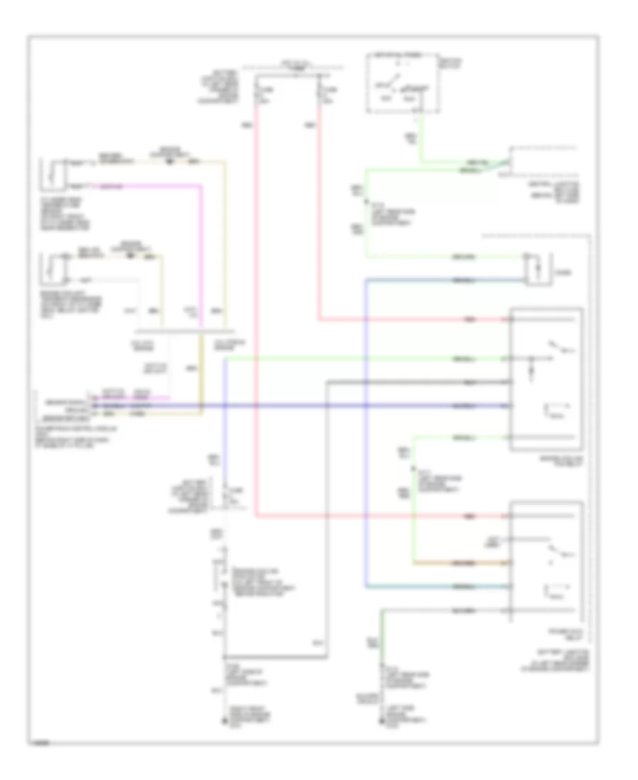 Cooling Fan Wiring Diagram without A C for Ford Focus LX 2000