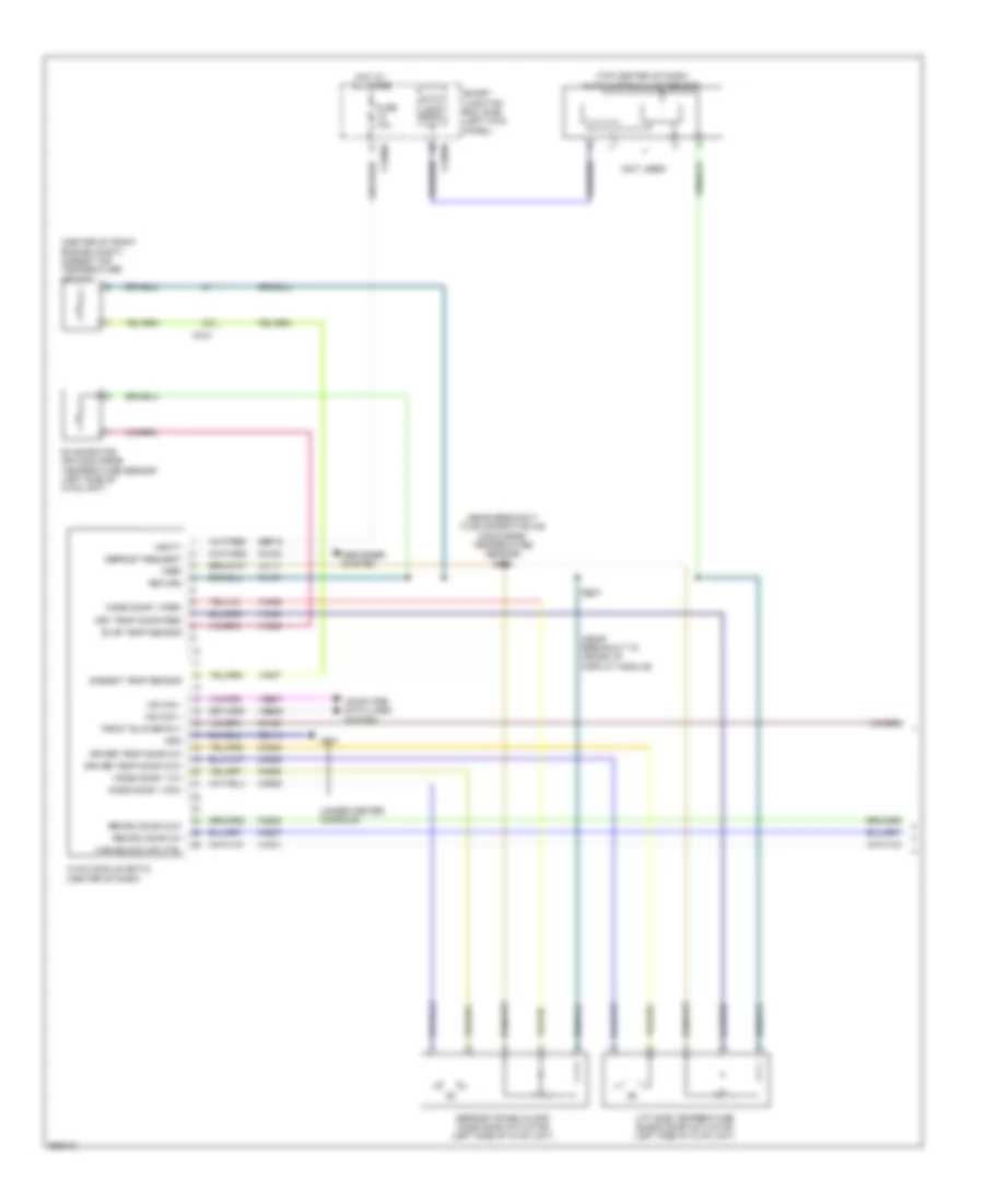 Manual AC Wiring Diagram (1 of 2) for Ford Taurus Limited 2012