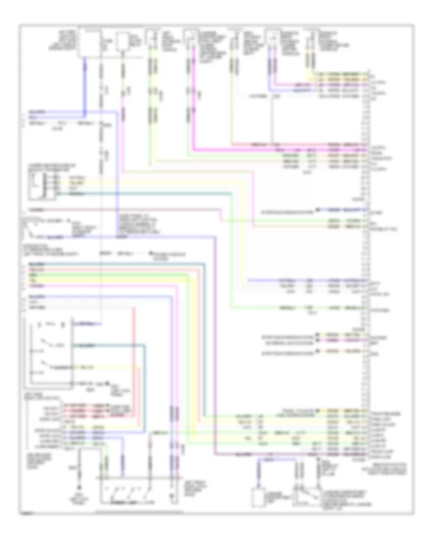 Forced Entry Wiring Diagram with Intelligent Access 2 of 2 for Ford Taurus Limited 2012