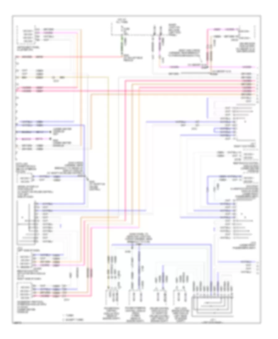 Computer Data Lines Wiring Diagram 1 of 2 for Ford Taurus Limited 2012