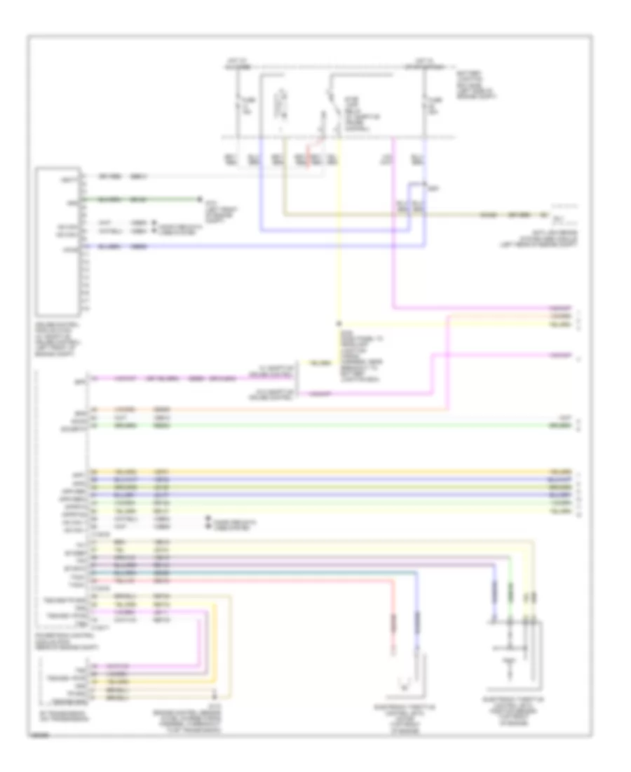 3.5L Twin Turbo, Cruise Control Wiring Diagram (1 of 2) for Ford Taurus Limited 2012