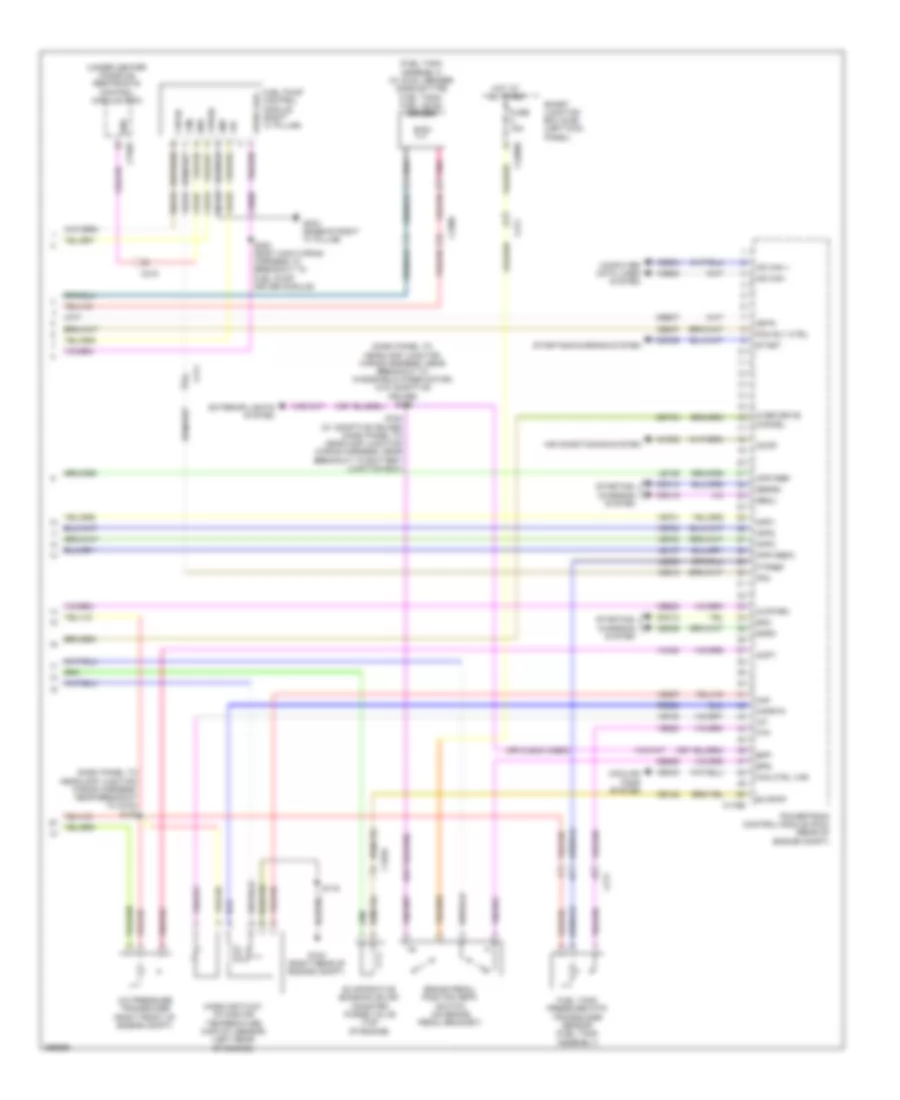 3.5L, Engine Performance Wiring Diagram (6 of 6) for Ford Taurus Limited 2012