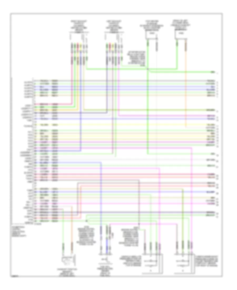 3.5L Twin Turbo, Engine Performance Wiring Diagram (1 of 7) for Ford Taurus Limited 2012