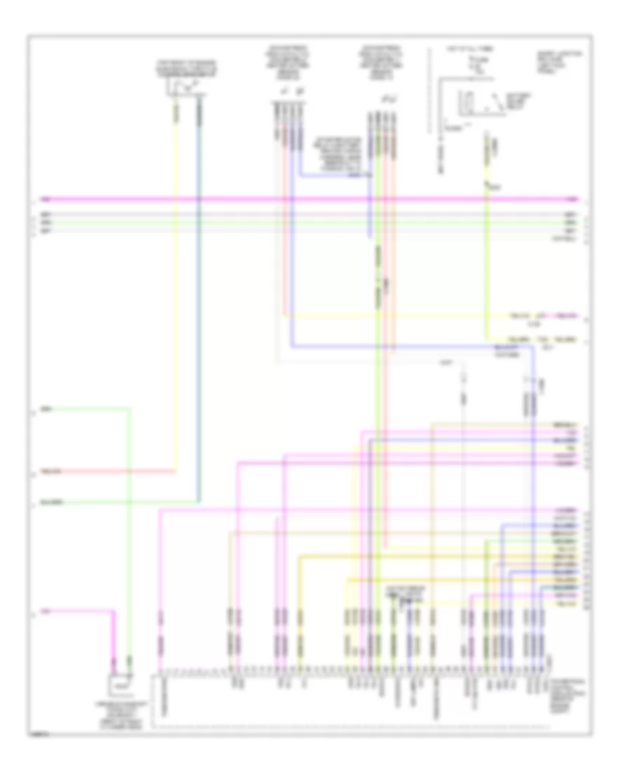 3.5L Twin Turbo, Engine Performance Wiring Diagram (4 of 7) for Ford Taurus Limited 2012