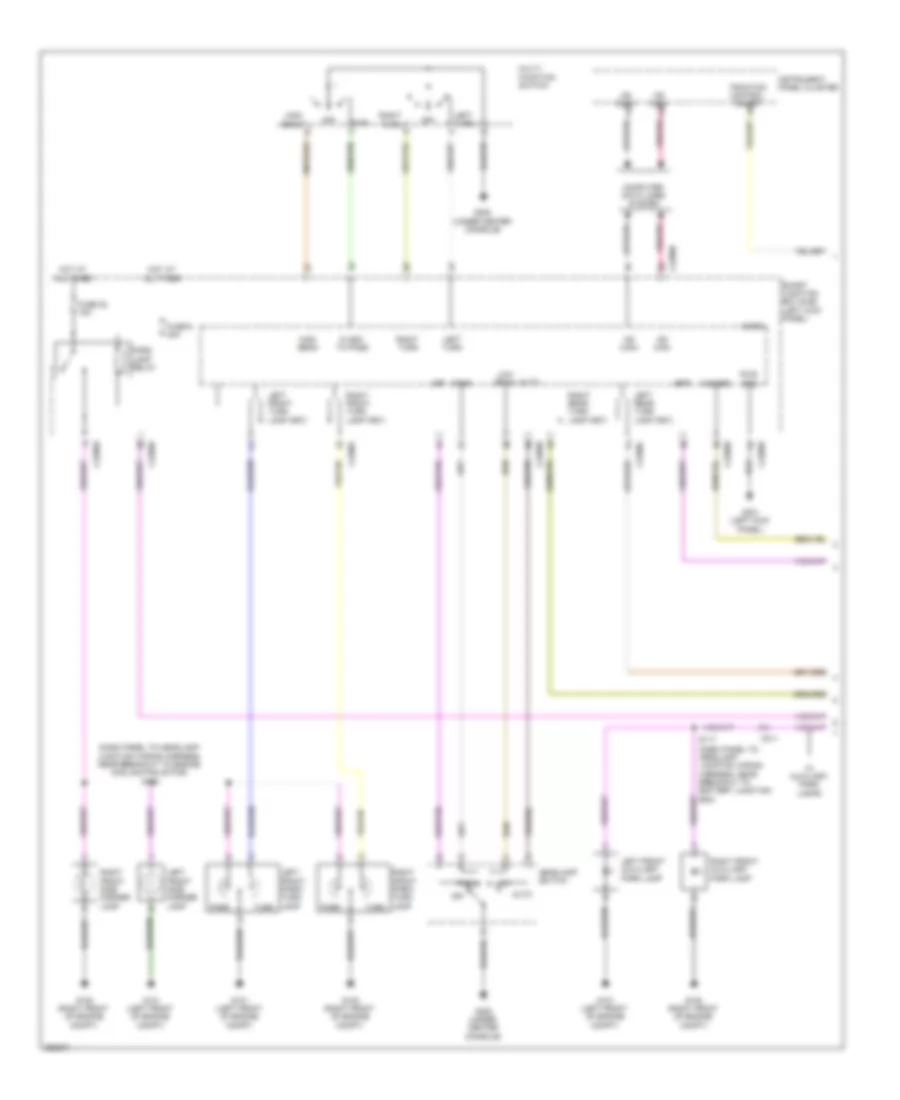 Exterior Lamps Wiring Diagram 1 of 2 for Ford Taurus Limited 2012