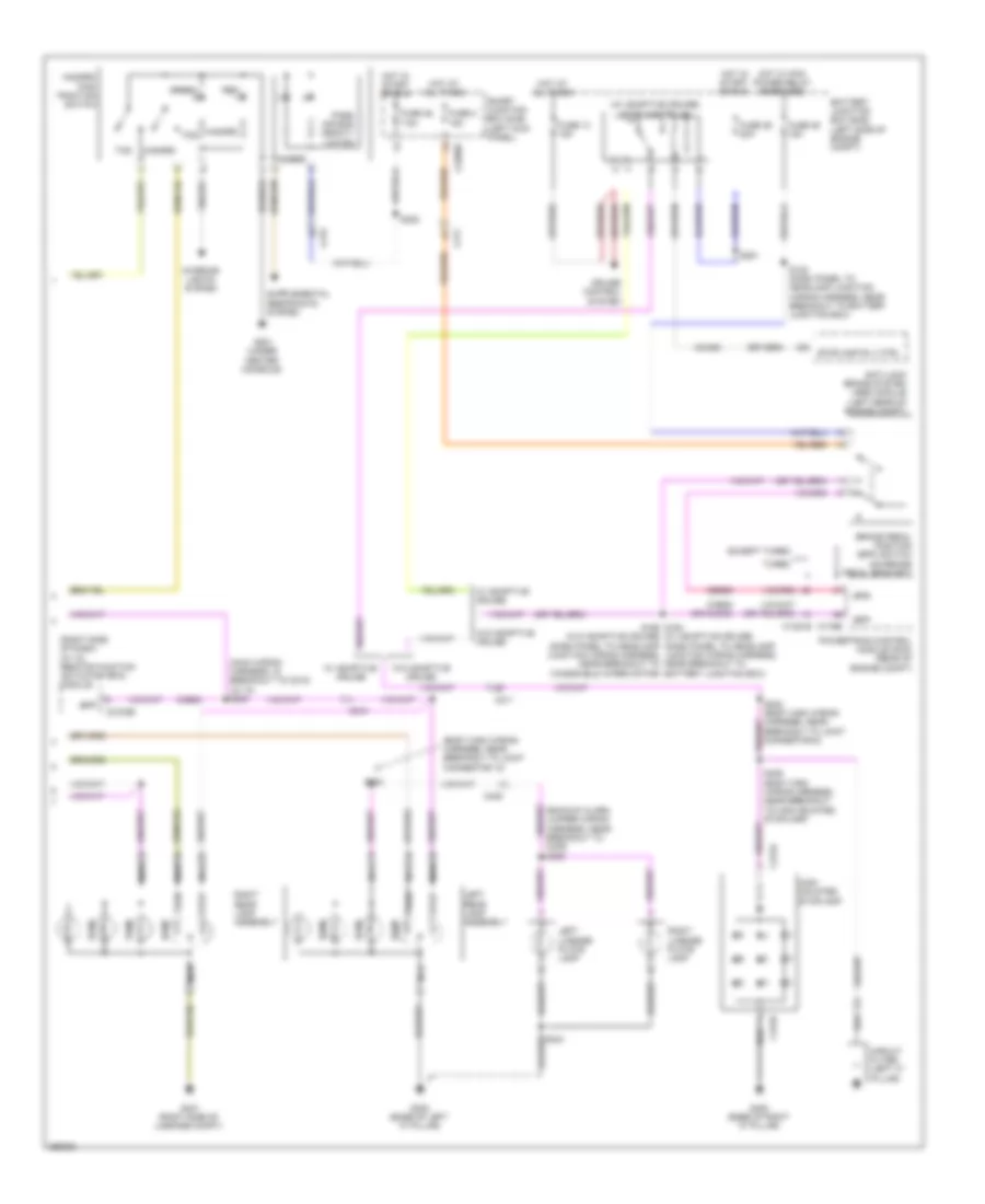Exterior Lamps Wiring Diagram (2 of 2) for Ford Taurus Limited 2012